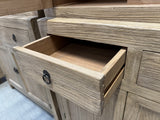 Kommode Naturholz, Schrank Altholz, Breite 55 cm