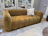 Sofa Senfgelb, 3 Sitzer Sofa gelb, Breite 220 cm