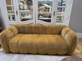 Sofa Senfgelb, 3 Sitzer Sofa gelb, Breite 220 cm