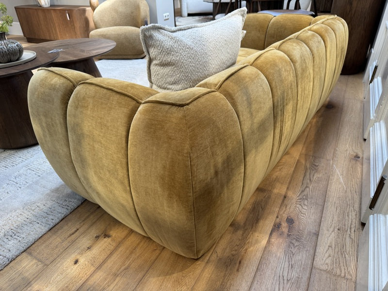 Sofa Senfgelb, 3 Sitzer Sofa gelb, Breite 220 cm