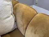 Sofa Senfgelb, 3 Sitzer Sofa gelb, Breite 220 cm