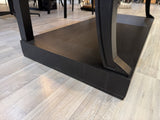Konsole schwarz-Naturholz, klassischer Wandtisch schwarz , Konsole Landhaus schwarz, Breite 124 cm
