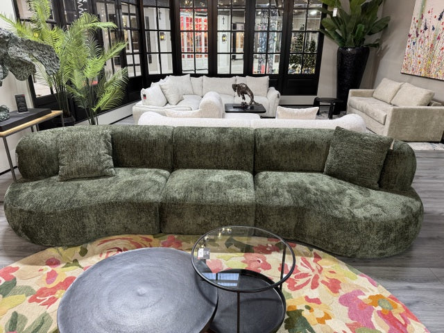 Sofa grün, Sitzsofa grün, Breite 370 cm