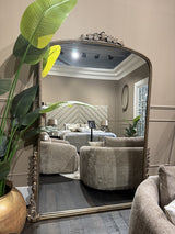 XXL Wall Mirror, Antique Gold Mirror, Antique Gold Wall Mirror, 165 cm Wide
