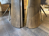 Esstisch Keramik-Tischplatte, runder Esstisch braun, Durchmesser 120 cm