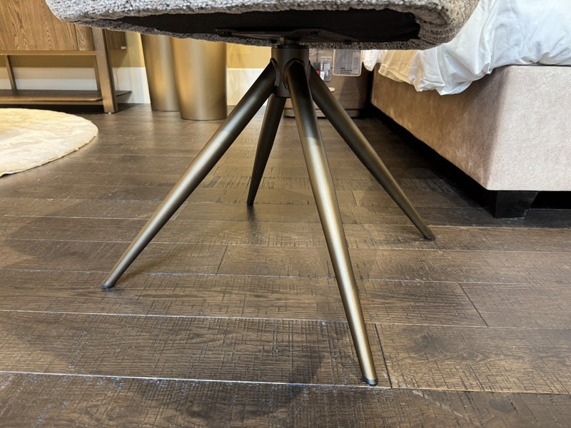 Stuhl taupe-Sand, Stuhl Bronze-Stuhlbeine, Breite 60 cm