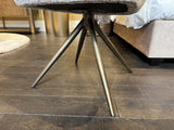 Stuhl taupe-Sand, Stuhl Bronze-Stuhlbeine, Breite 60 cm