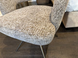Stuhl taupe-Sand, Stuhl Bronze-Stuhlbeine, Breite 60 cm
