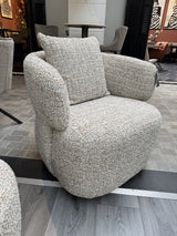 Sessel taupe-Sand, Sessel drehbar, Breite 80 cm