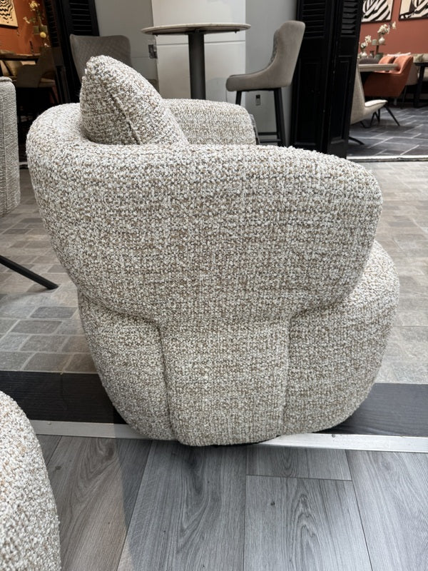 Sessel taupe-Sand, Sessel drehbar, Breite 80 cm