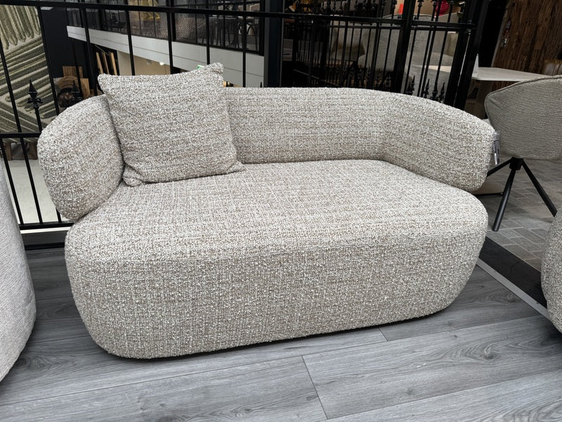 Sofa taupe-Sand, 2 Sitzer Sofa taupe, Breite 150 cm