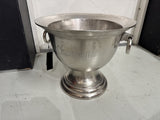 Weinkühler Antik-Silber, Sektkühler Silber, Durchmesser 40 cm