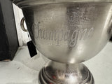 Weinkühler Antik-Silber, Sektkühler Silber, Durchmesser 40 cm