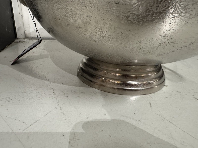 Weinkühler Antik-Silber, Sektkühler Silber, Durchmesser 50 cm