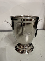 Weinkühler rund Silber, Sektkühler Silber, Breite 28 cm