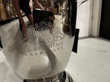 Weinkühler rund Silber, Sektkühler Silber, Breite 28 cm