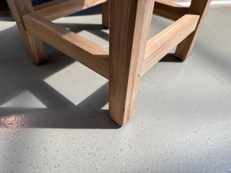 Gartenhocker Teak Polyrattan, Hocker Holz