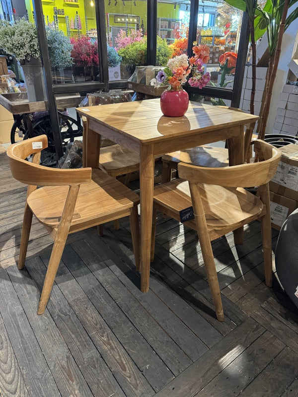 Esstisch Holz Teak, Gartentisch Holz, Tisch Holz Teak, Maße 70x70 cm