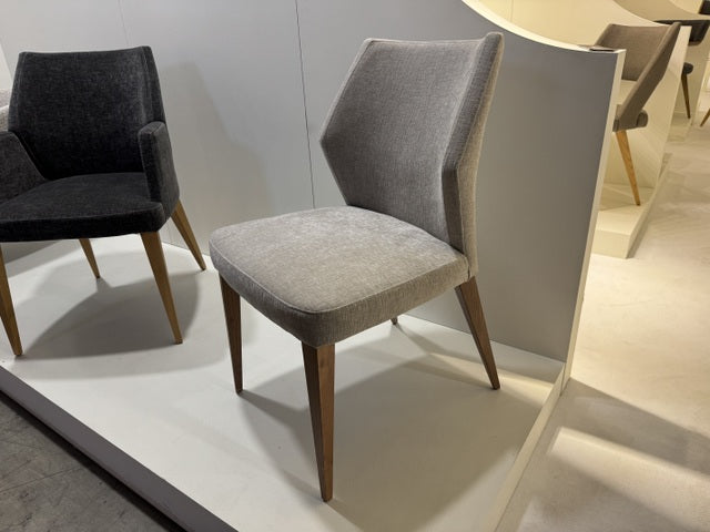 Stuhl taupe Holzbeine Naturholz-Farbe, Esszimmerstuhl taupe