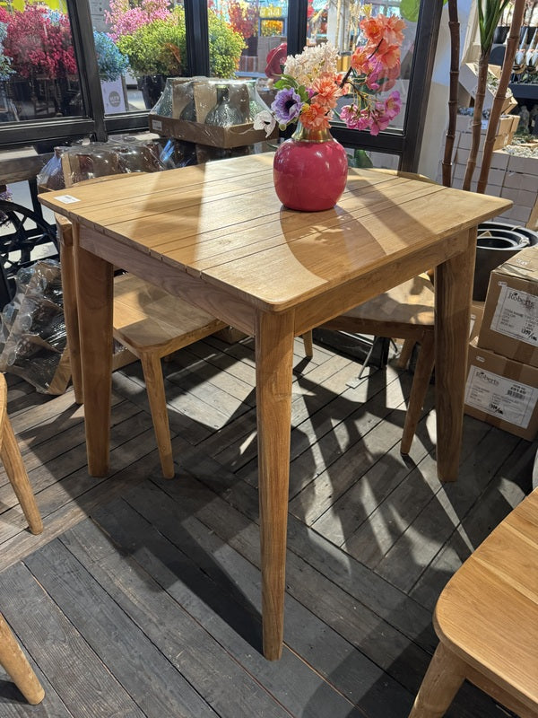 Esstisch Holz Teak, Gartentisch Holz, Tisch Holz Teak, Maße 70x70 cm
