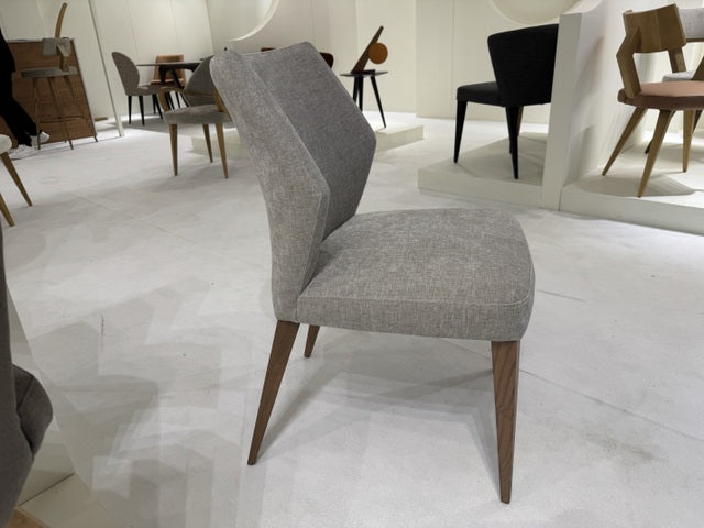 Stuhl taupe Holzbeine Naturholz-Farbe, Esszimmerstuhl taupe