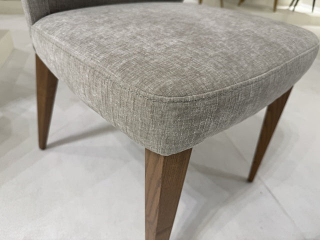 Stuhl taupe Holzbeine Naturholz-Farbe, Esszimmerstuhl taupe