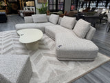Loungesofa Farbe Sand-taupe, Ecksofa taupe, Breite 359 cm