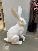 Deko-Hase weiß, Hase weiß, Höhe 60 cm