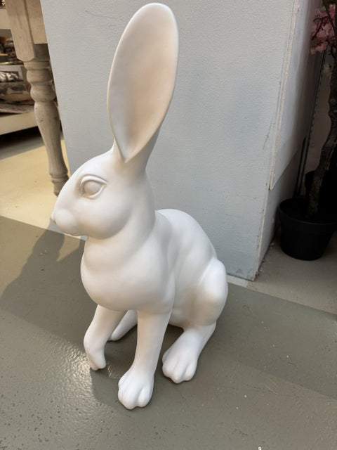 Deko-Hase weiß, Hase weiß, Höhe 60 cm