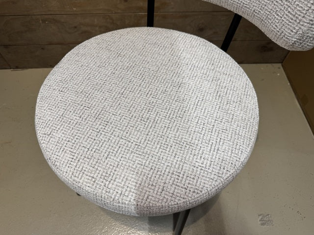 Esszimmerstuhl creme, Stuhl rund creme-weiß