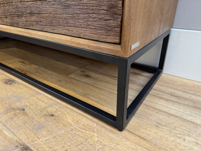 Sideboard Altholz schwarz-braun, Fernseheschrank Altholz, Breite 160 cm