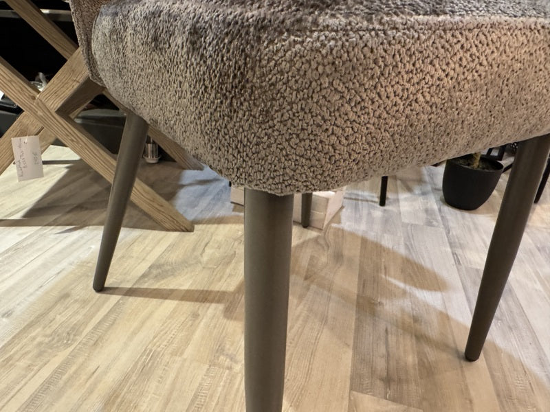 Stuhl taupe, Stuhl mit Armlehne Farbe taupe-braun