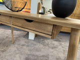 Schreibtisch Eiche massiv, Tisch Holz Eiche, Länge 120 cm