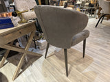 Stuhl taupe, Stuhl mit Armlehne Farbe taupe-braun