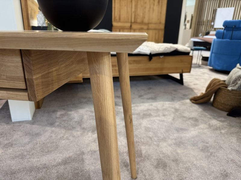 Schreibtisch Eiche massiv, Tisch Holz Eiche, Länge 120 cm