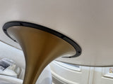 Bistrotisch Gold matt, Bistrotisch Keramik Tischplatte, Durchmesser 80 cm