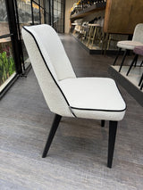 Stuhl weiß-schwarz, Esszimmerstuhl weiß