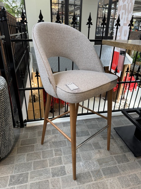 Barstuhl taupe-beige, Barstuhl taupe, Sitzhöhe 74 cm