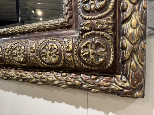 Wandspiegel braun-beige, Wandspiegel XL, Maße 241x160 cm