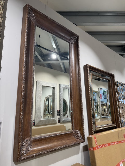 Wandspiegel braun, Wandspiegel XL, Maße 220x125 cm