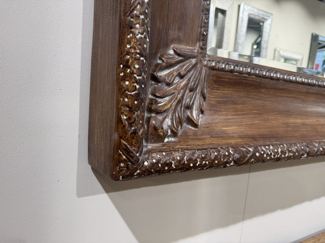 Wandspiegel braun, Wandspiegel XL, Maße 220x125 cm