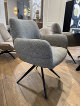 Stuhl grau, drehbarer Stuhl grau