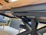 Esstisch ausziehbar Eiche massiv, Tisch ausziehbar Eiche,, ausziehbarer Tisch Eiche, Länge 180-265 cm