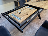Esstisch ausziehbar Eiche massiv, Tisch ausziehbar Eiche,, ausziehbarer Tisch Eiche, Länge 180-265 cm