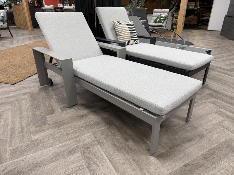 Sonnenliege taupe, Gartenliege taupe