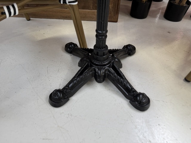 Bistrotisch schwarz-weiß, Durchmesser 70 cm
