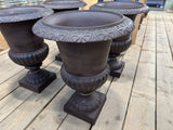 Pflanztopf Klassik XL, Pflanztopf braun Metall, Blumentopf Metall, Durchmesser 50 cm