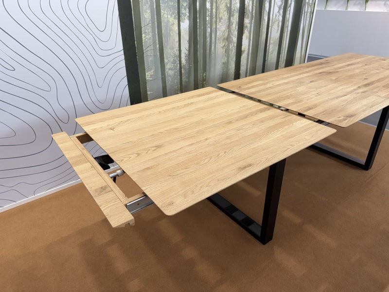 Esstisch ausziehbar Eiche massiv, Tisch ausziehbar Eiche,, ausziehbarer Tisch Eiche, Länge 140-190 cm