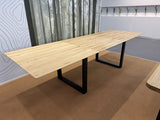 Esstisch ausziehbar Eiche massiv, Tisch ausziehbar Eiche,, ausziehbarer Tisch Eiche, Länge 140-190 cm