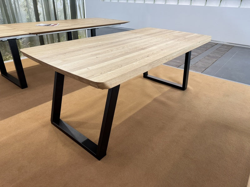 Esstisch ausziehbar Eiche massiv, Tisch ausziehbar Eiche,, ausziehbarer Tisch Eiche, Länge 140-190 cm